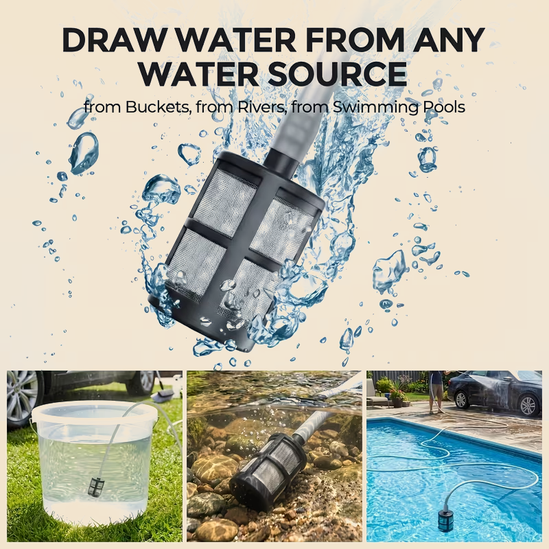 Water suction setup